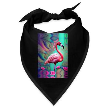 FLAMINGO-PASTELLPASTELLE - Bandana - Schwarz - Vorne
