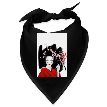 Blutige Geisha - Bandana - Schwarz - Vorne