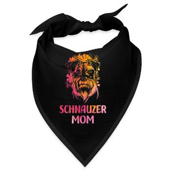 Schnauzer - Bandana - Schwarz - Vorne