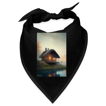 Charmante Hütte am See - Bandana - Schwarz - Vorne