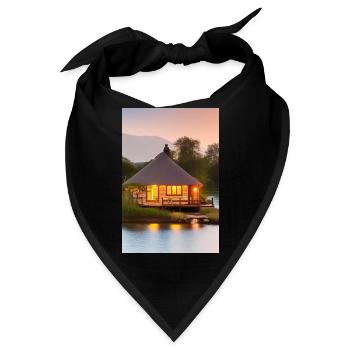 Charmante Hütte am See - Bandana - Schwarz - Vorne