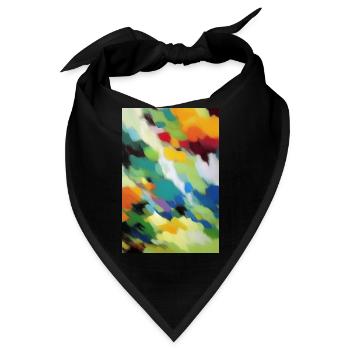 Muster und Formen - Bandana - Schwarz - Vorne