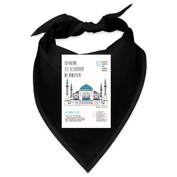 Istanbul - Bandana - Schwarz - Vorne