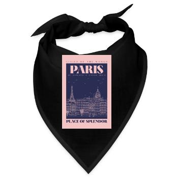 Paris - Bandana - Schwarz - Vorne