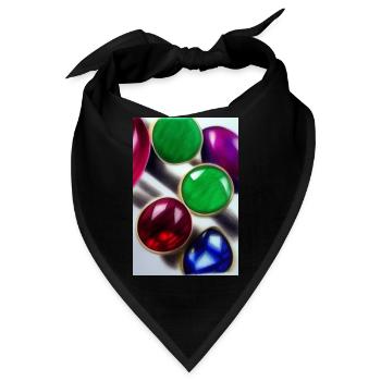 Edelsteine - Bandana - Schwarz - Vorne