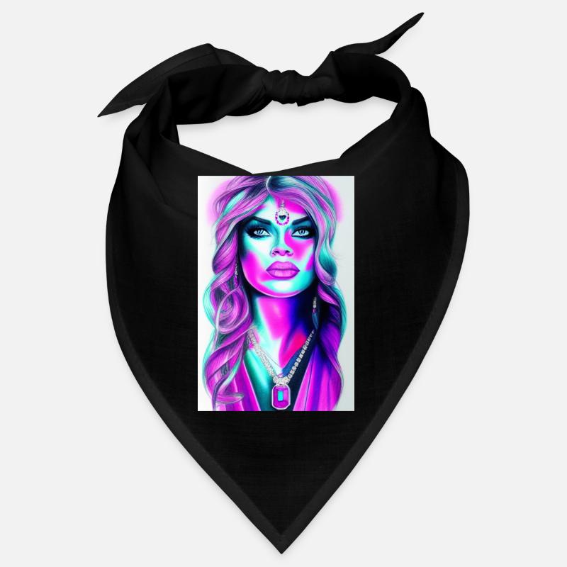 Femme avec des bijoux Bandana
