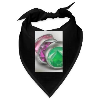 Edelsteine - Bandana - Schwarz - Vorne