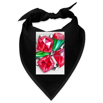 Edelsteine - Bandana - Schwarz - Vorne