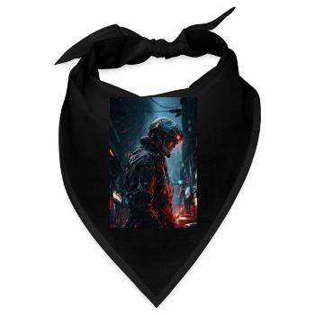 Neon Cyber Future Warrior #4 - Bandana - Schwarz - Vorne