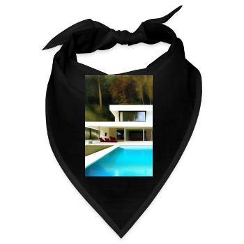 Weiße Villa mit Pool - Bandana - Schwarz - Vorne