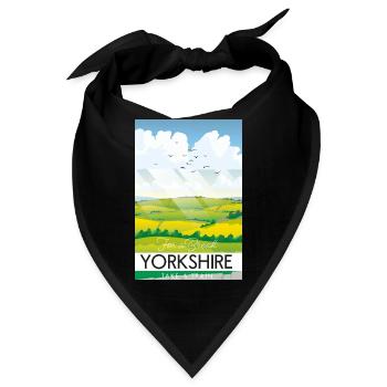 Yorkshire: Machen Sie eine Pause - Bandana - Schwarz - Vorne