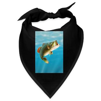 Koi-Karpfen - Bandana - Schwarz - Vorne