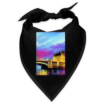 Brücken in London - Bandana - Schwarz - Vorne