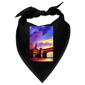 Brücken in London - Bandana - Schwarz - Vorne