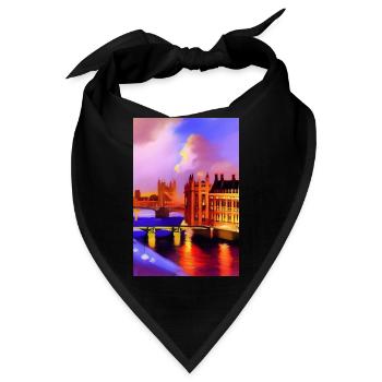 Brücken in London - Bandana - Schwarz - Vorne