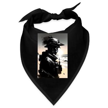 Soldat - Bandana - Schwarz - Vorne