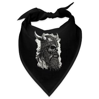 Wikinger Krieger Walhalla Nordischer Krieger - Bandana - Schwarz - Vorne