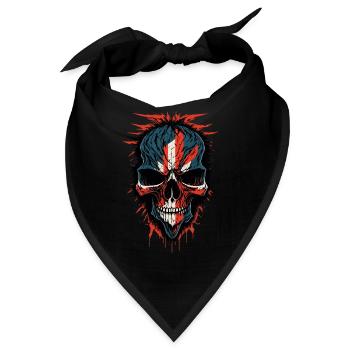 British Flag Skull - Bandana - Schwarz - Vorne