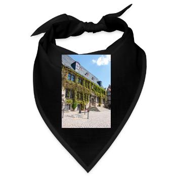 Rathaus Quedlinburg Sachsen-Anhalt - Bandana - Schwarz - Vorne