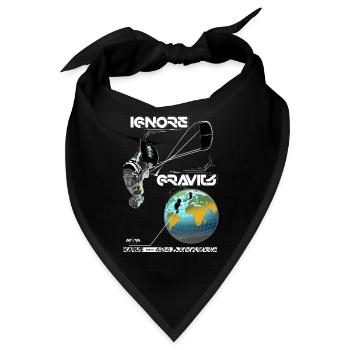 Ignore Gravity - Bandana - Schwarz - Vorne