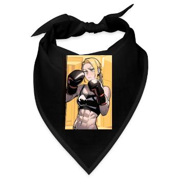 Boxer-Poster - Bandana - Schwarz - Vorne