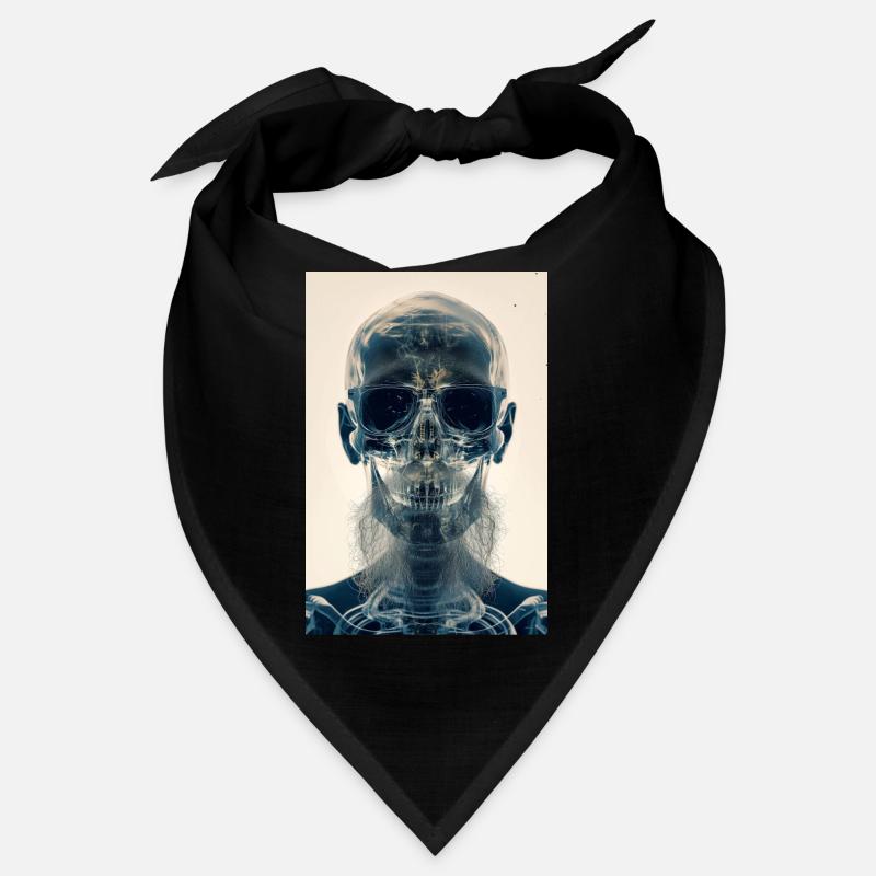 x-ray hipster skull Bandana