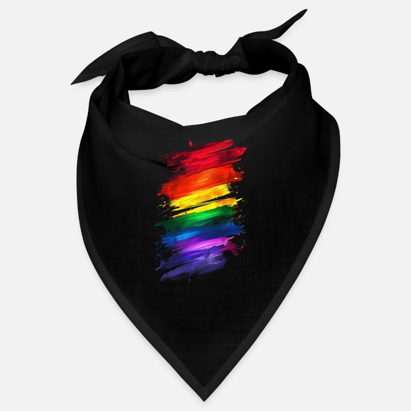 Abstraktes Rainbow Pride Design - Lebendige Kunst Bandana