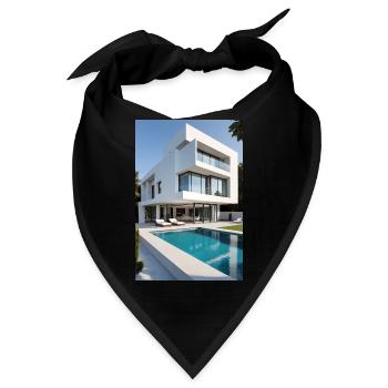 Weiße Villa mit Pool - Bandana - Schwarz - Vorne