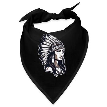 Indianer - Indianer - USA - Bandana - Schwarz - Vorne