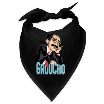 GROUCHO Der große Komiker des zwanzigsten Jahrhunderts - Bandana - Schwarz - Vorne