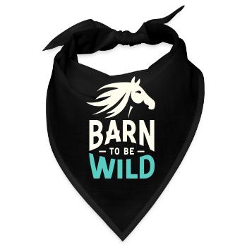 Scheune "Wild sein - Bandana - Schwarz - Vorne