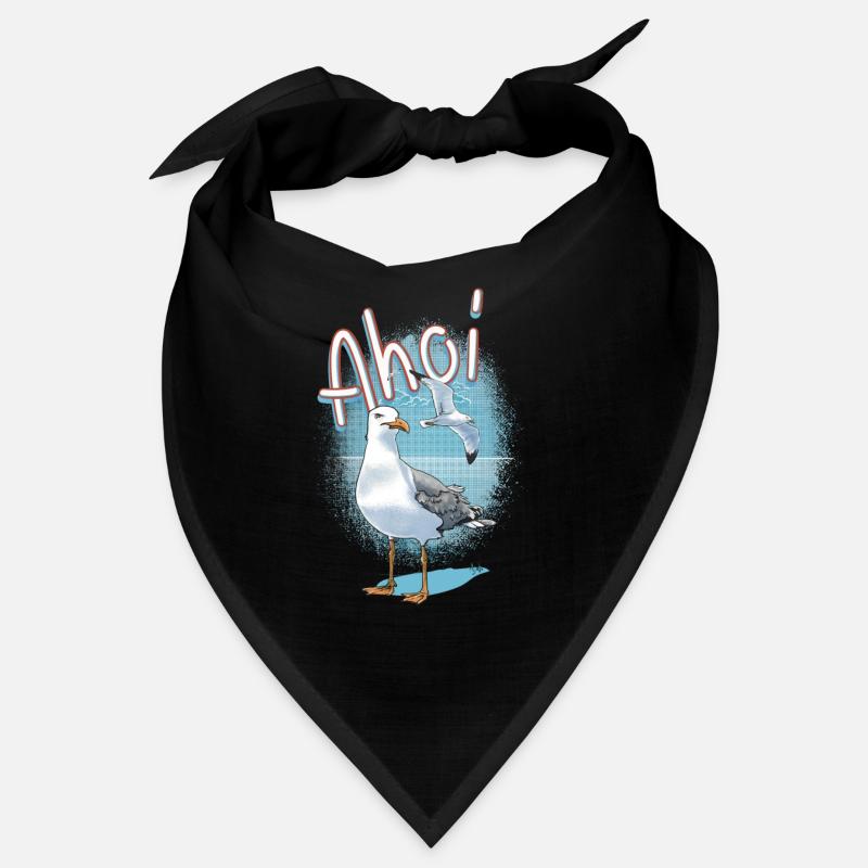 Ahoi Seemöwe Illustration Bandana