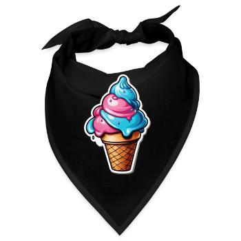 Eis - Bandana - Schwarz - Vorne