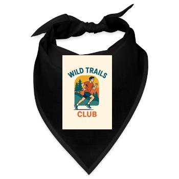 Wild Trails Club - Bandana - Schwarz - Vorne