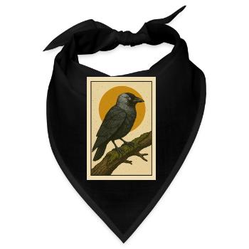 Kaukrähe Dohle - Bandana - Schwarz - Vorne