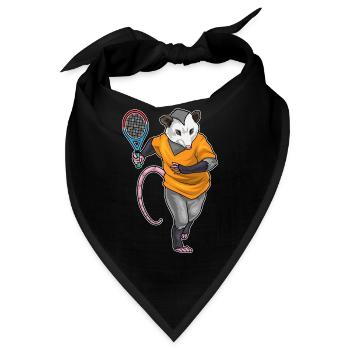 Beutelratte Tennis Tennisschläger - Bandana - Schwarz - Vorne