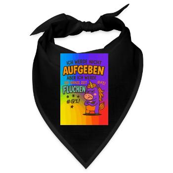 Ich werde nicht aufgeben aber.... - Bandana - Schwarz - Vorne