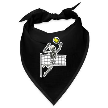 Volleyball-Skelett-Spike - Bandana - Schwarz - Vorne