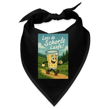 Loss de Schorle Laafe - Bandana - Schwarz - Vorne