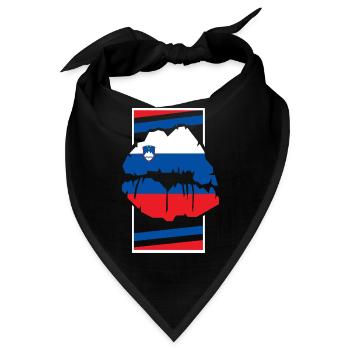 Slowenien - Bandana - Schwarz - Vorne