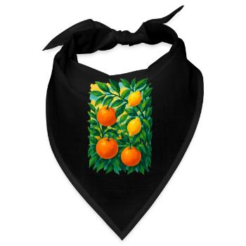 Der Traum von Zitrushainen - Bandana - Schwarz - Vorne