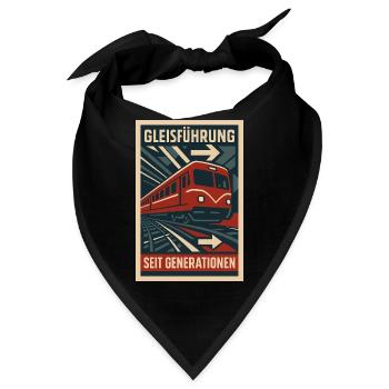 Gleis Führung Generation U Bahn Eisenbahn - Bandana - Schwarz - Vorne