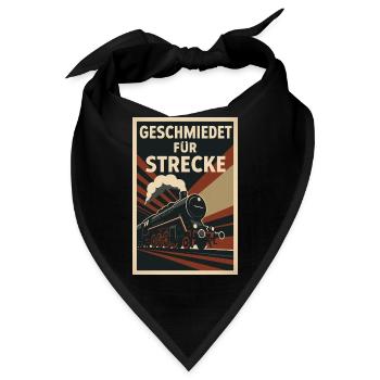 Eisenbahn geschmiedet für Strecke Güterzug - Bandana - Schwarz - Vorne