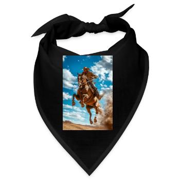 Epischer Cowboy-Sprung - Bandana - Schwarz - Vorne