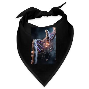 Explosion des DNA-Abbaus - Bandana - Schwarz - Vorne