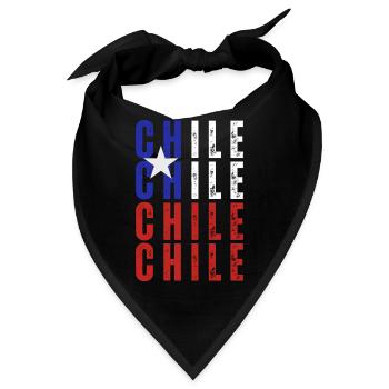Chilenischer Stolz, ich liebe Chile - Bandana - Schwarz - Vorne