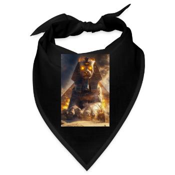 Erweckte Sphinx des Feuers - Bandana - Schwarz - Vorne