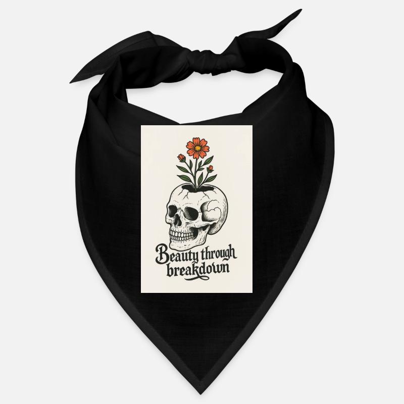 Floral Skull Artistic Design Bandana
