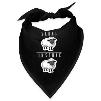 schaf unschaf humor - Bandana - Schwarz - Vorne