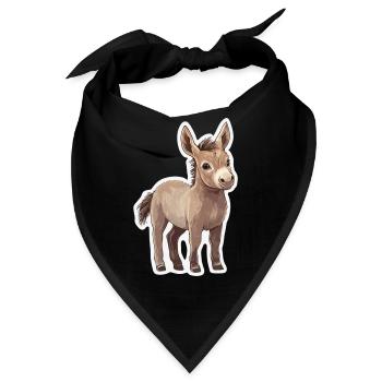 Esel - Bandana - Schwarz - Vorne